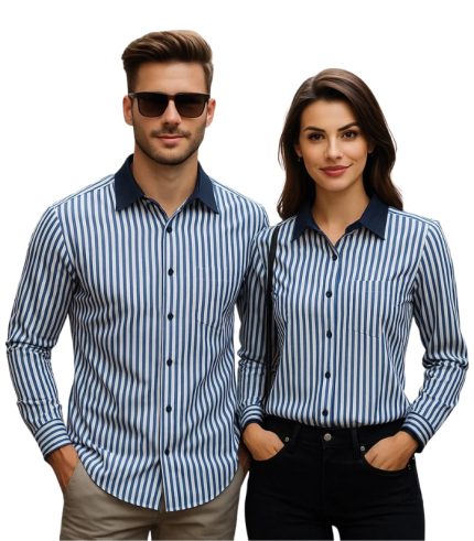 Contemporary Striped Casual Shirt